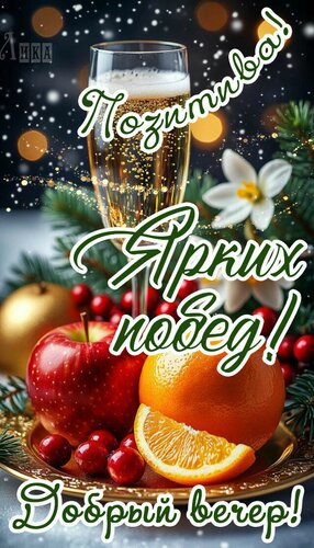 Открытка Добрый вечер