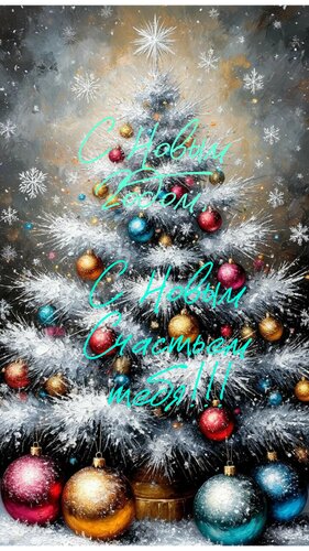 Открытка С новым годом, с новым счастьем тебя!