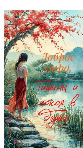 Открытка Доброе утро. Тишины и покоя в душе