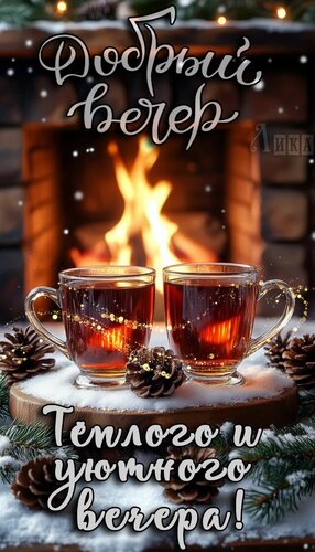 Открытка Добрый вечер