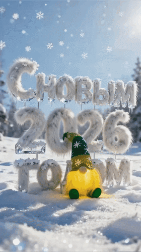 Анимированная открытка С новым 2026 годом