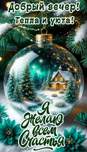 Открытка Добрый вечер