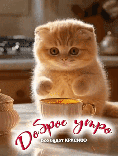 Анимированная открытка Доброе утро! Все будет красиво.