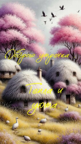 Открытка Доброго утречка. Тепла и уюта