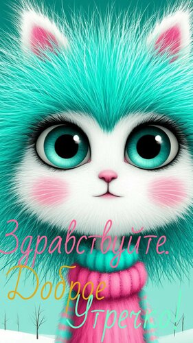 Открытка Здравствуйте. Доброе утречко!