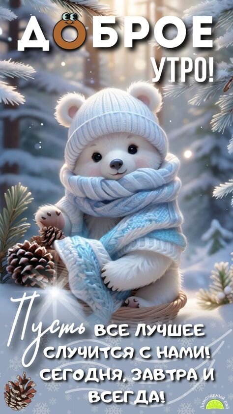 Открытка доброе зимнее утро