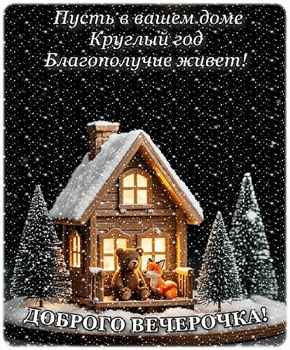 Анимированная открытка ДОБРЫЙ ВЕЧЕР!