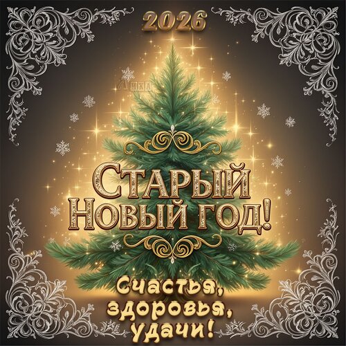 Открытка Старый новый год