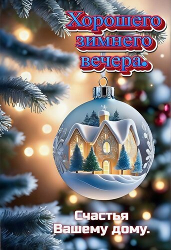 Открытка хорошего вечера