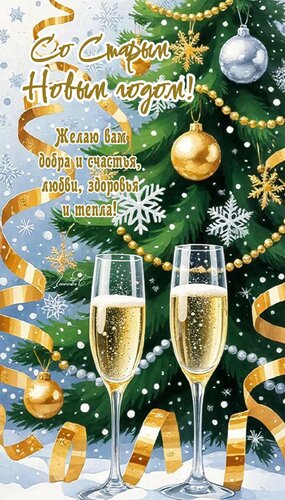 Открытка Старый Новый Год