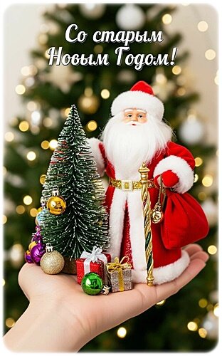 Открытка СТАРЫЙ НОВЫЙ ГОД