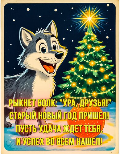 Открытка Со старым Новым Годом!