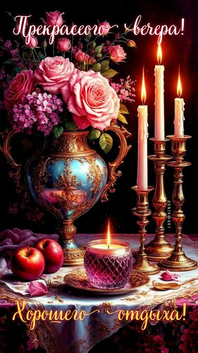 Открытка Прекрасного вечера! Хорошего дня!