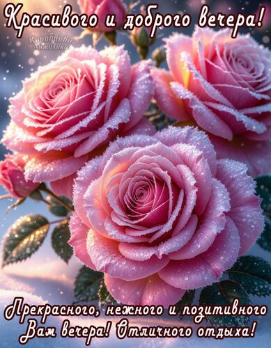 Открытка Добрый вечер