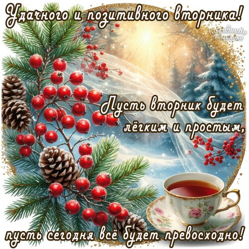 Открытка Вторник