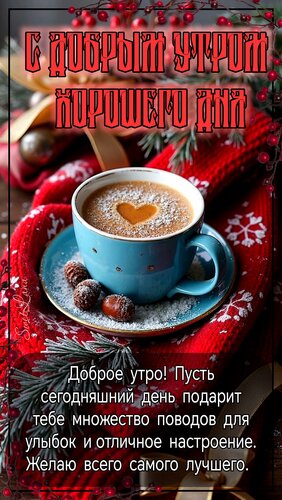 Открытка Доброе утро Хорошего дня