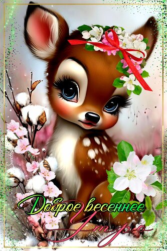 Открытка Доброе весеннее утро!