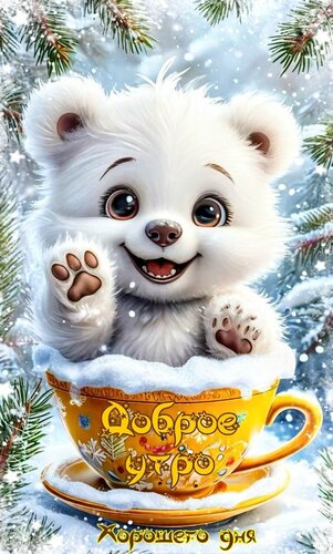 Открытка Доброе утро. Хорошего дня