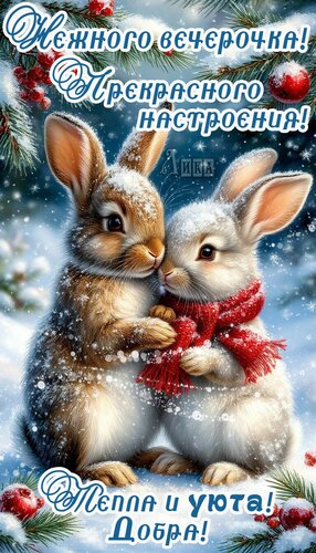 Открытка Добрый вечер