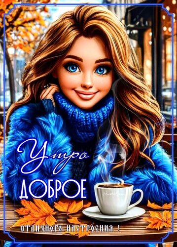 Открытка Доброе утро. Отличного настроения