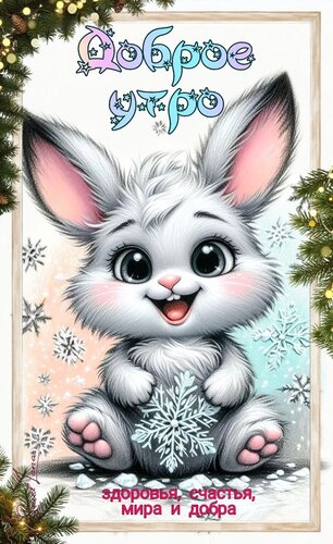 Открытка Доброе утро. Здоровья, счастья и добра