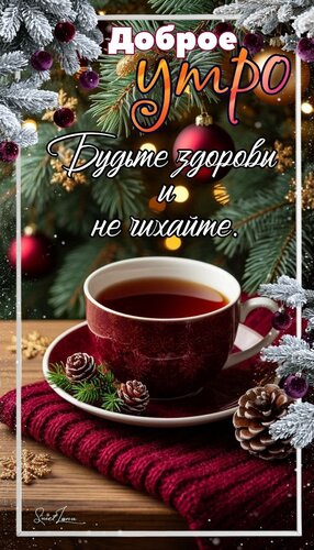 Открытка Доброе утро. Будь здоров и не чихай