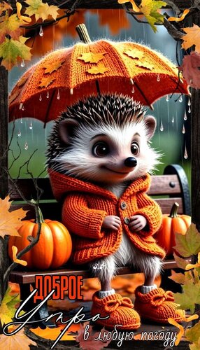 Открытка Доброе утро в любую погоду