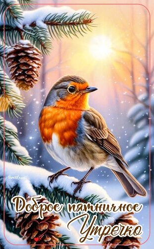 Открытка Доброе пятничное утро