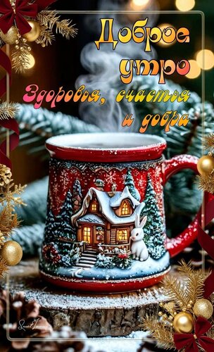Открытка Доброе утро. Здоровья, счастья, добра