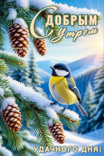 Открытка С ДОБРЫМ УТРОМ! УДАЧНОГО ДНЯ!