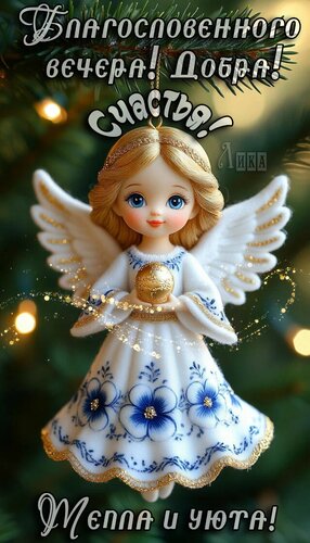 Открытка Добрый вечер