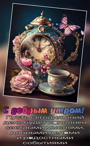 Открытка С добрым утром. 