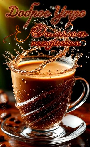 Открытка Доброе утро. Отличного настроения