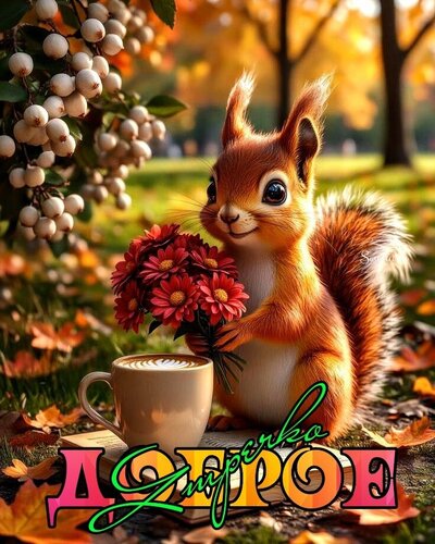 Открытка Доброе утречко