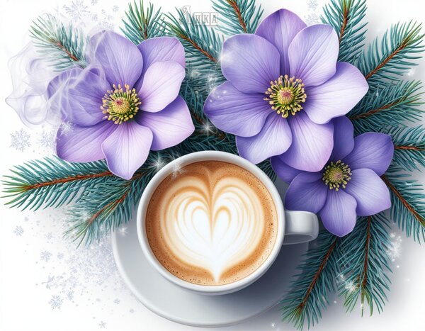 Открытка Кофе