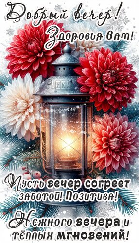 Открытка Добрый вечер