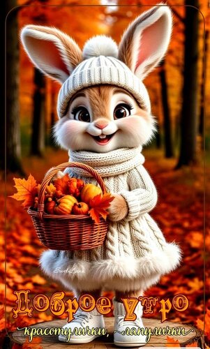 Открытка Доброе утро. Красотулички, лапулички