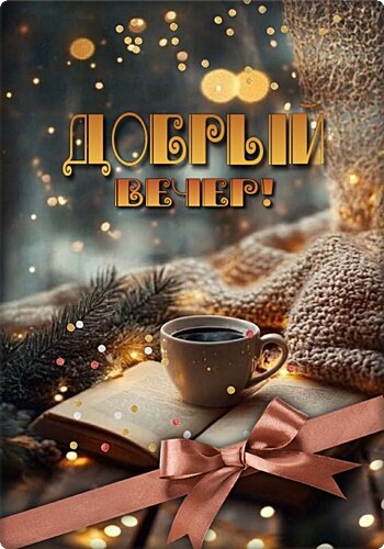 Открытка ДОБРЫЙ ВЕЧЕР!