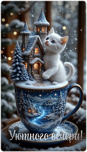 Открытка ДОБРЫЙ ВЕЧЕР!