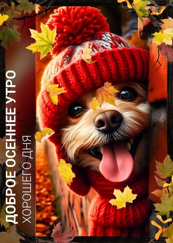 Открытка Доброе утро. Хорошего дня