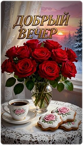 Открытка ДОБРЫЙ ВЕЧЕР!