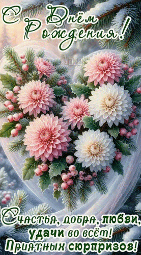 Анимированная открытка С днём рождения! 