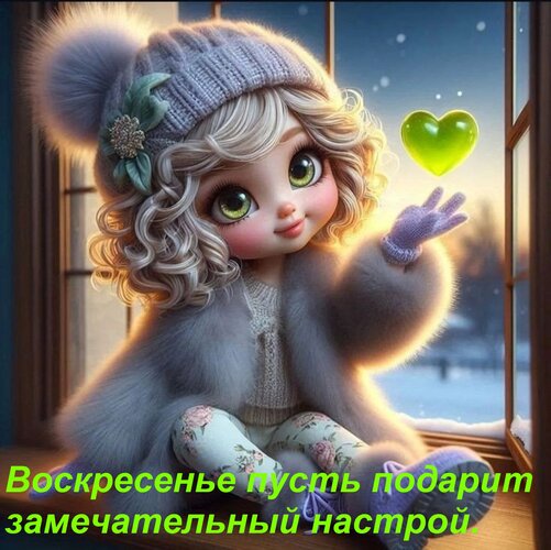 Открытка Воскресенье пусть подарит замечательный настрой.