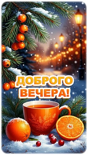 Открытка ДОБРЫЙ ВЕЧЕР!