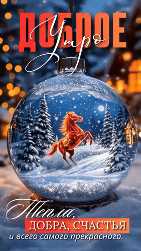 Анимированная открытка Доброе утро. Тепла, добра, счастья и всего самого прекрасного.