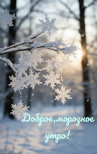 Открытка Доброе, морозное утро