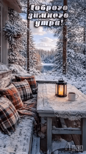 Анимированная открытка Доброе утро