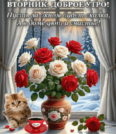 Анимированная открытка Доброе утро!