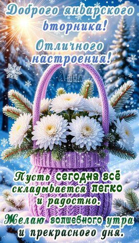 Открытка Вторник