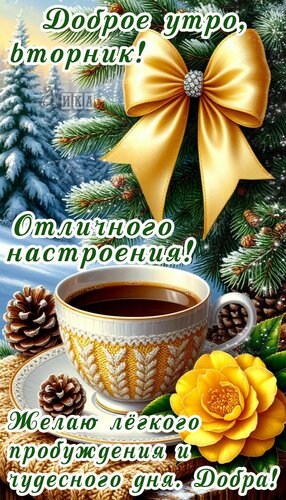 Открытка Вторник